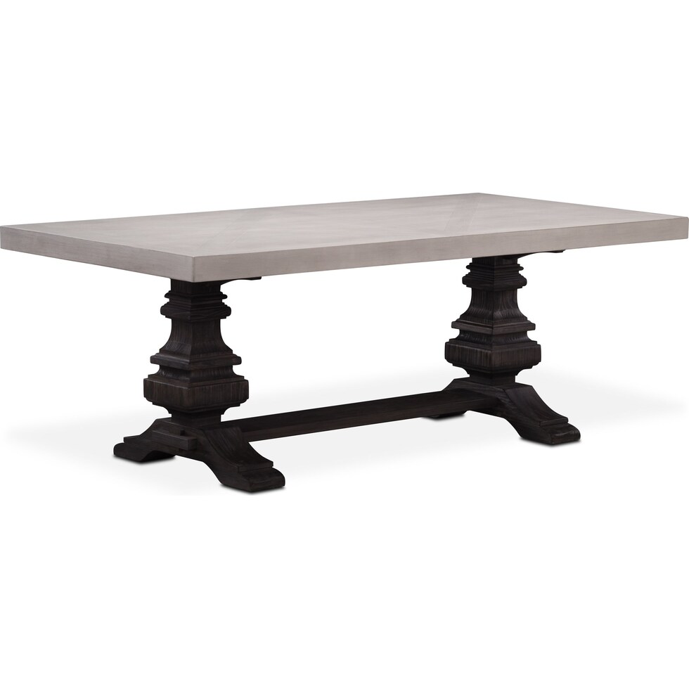 lancaster urn dining gray dining table   