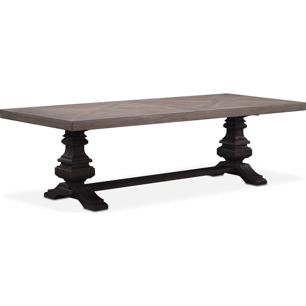 lancaster urn dining parchment truffle dining table   