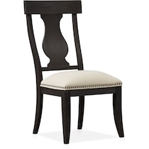lancaster dark brown dining chair   