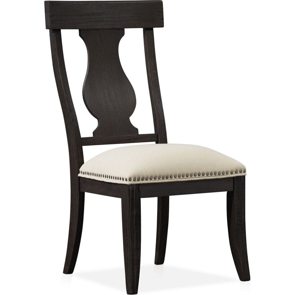 lancaster dark brown dining chair   