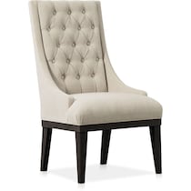 lancaster dark brown upholstered side chair   