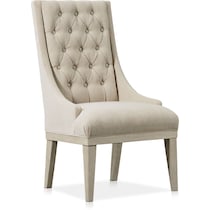 lancaster gray upholstered side chair   