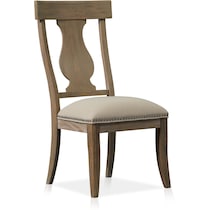 lancaster light brown dining chair   