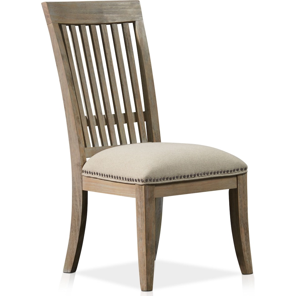 lancaster light brown side chair   