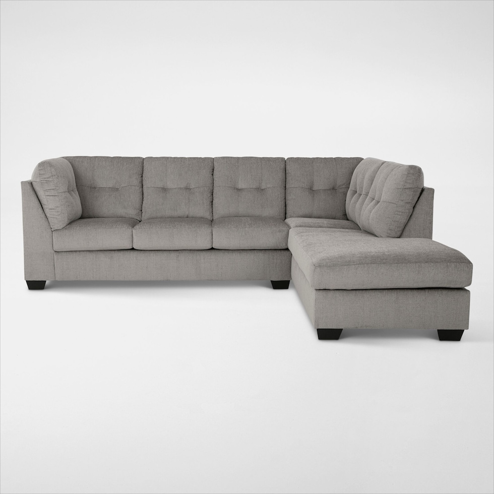 lanelly gray sectional   