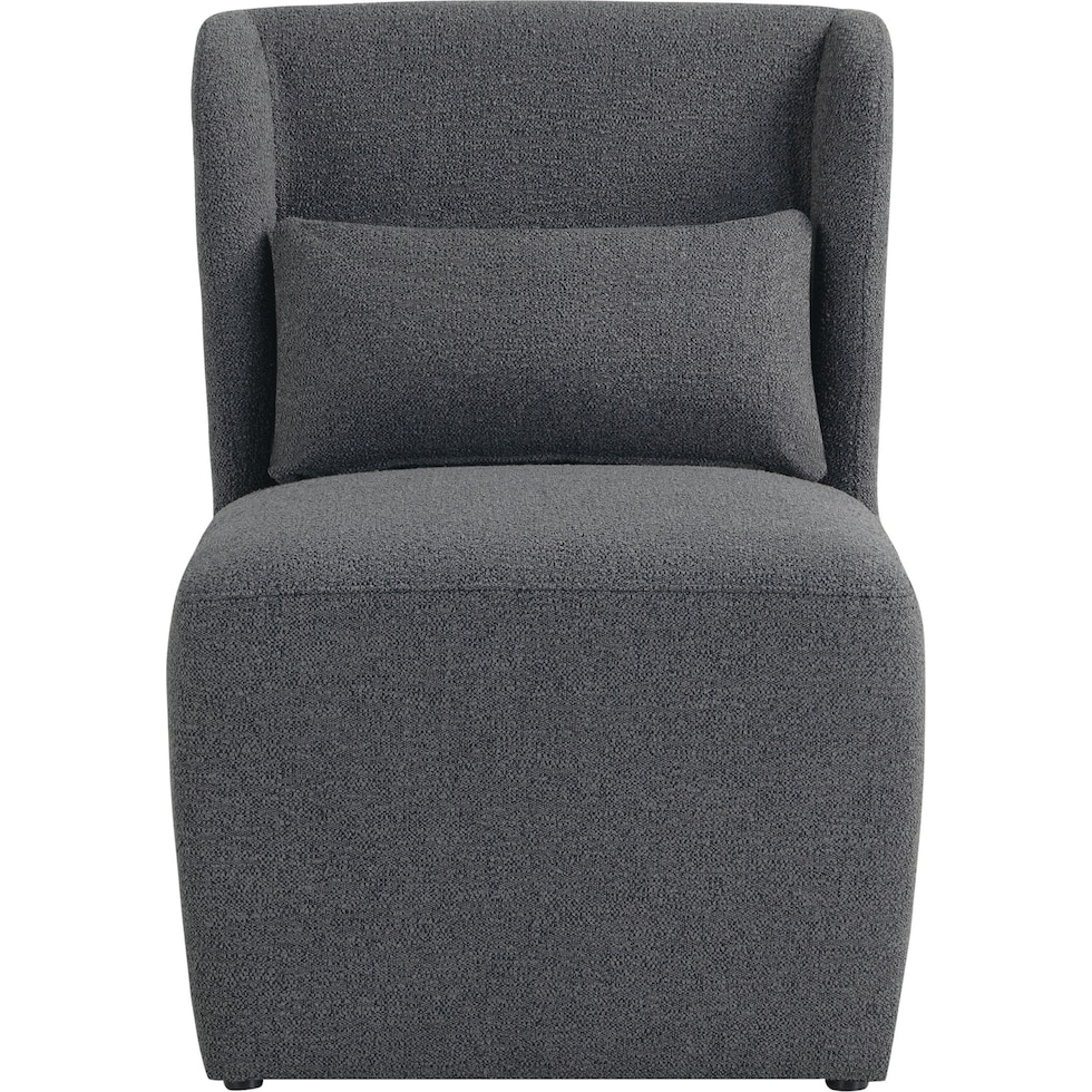 langford gray accent chair   