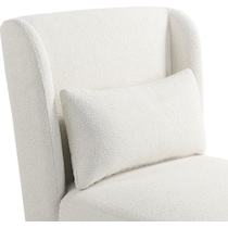 langford white accent chair   