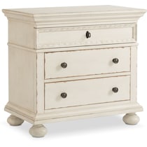 langham white white nightstand   