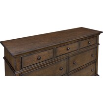 langley dark brown dresser   