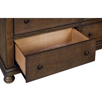 langley dark brown dresser   