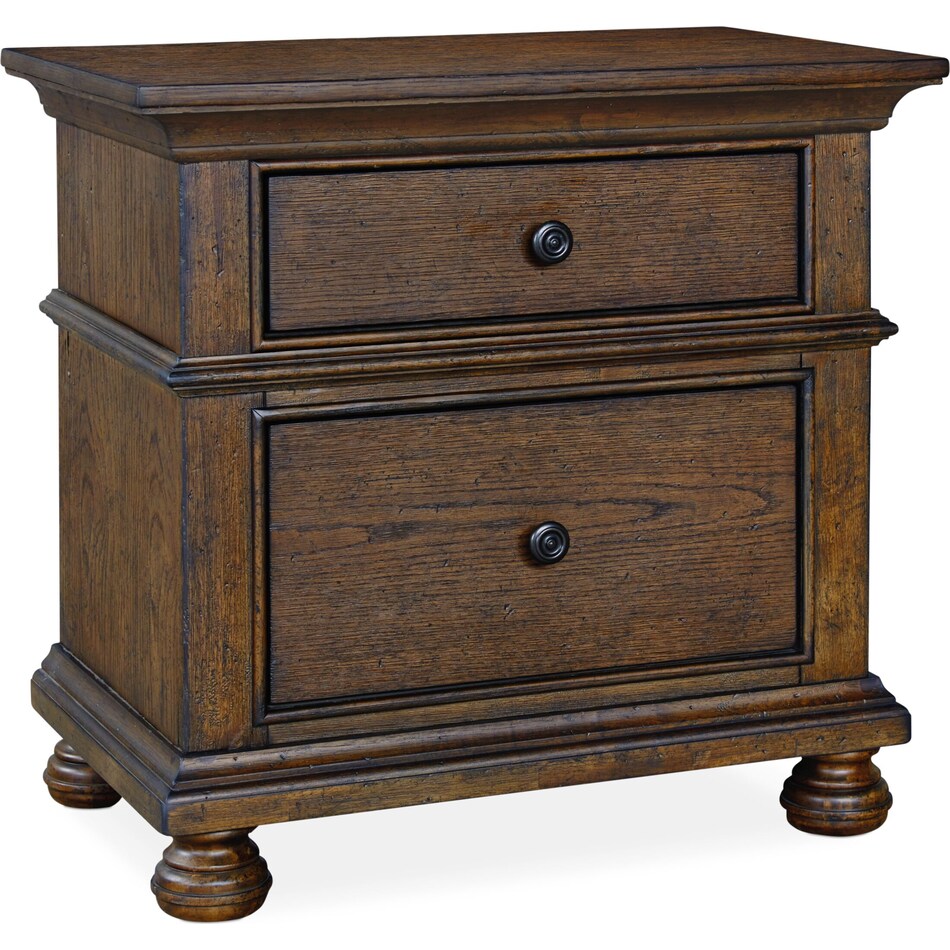 langley dark brown nightstand   