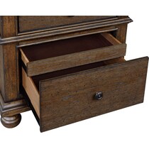 langley dark brown nightstand   