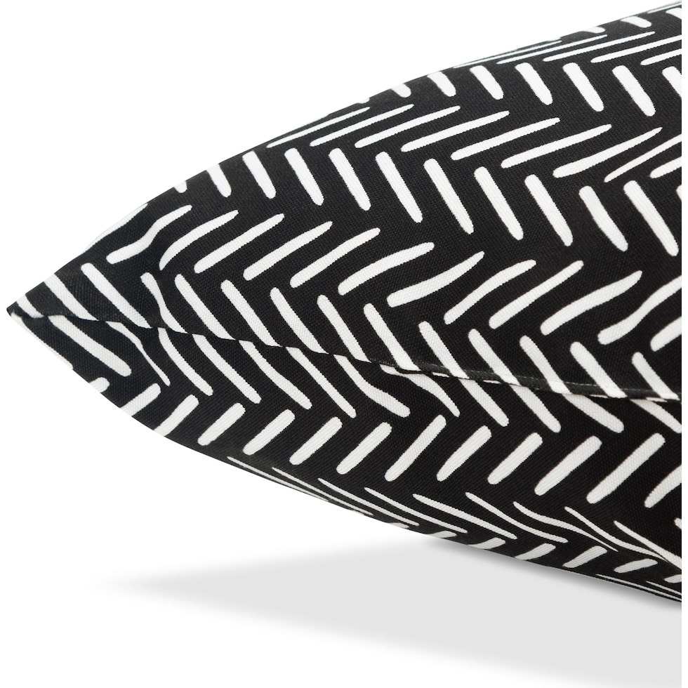 lani black outdoor accent pillow   