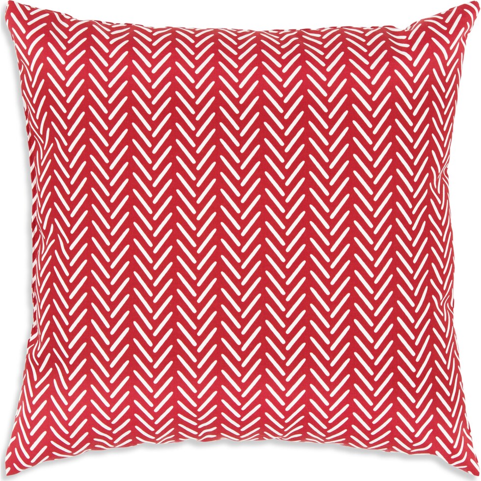 lani red outdoor pillow   