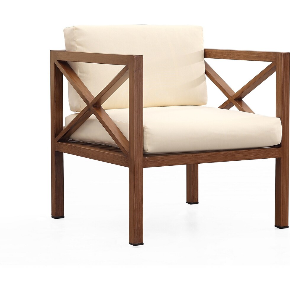 lanikai brown cream outdoor loveseat set   
