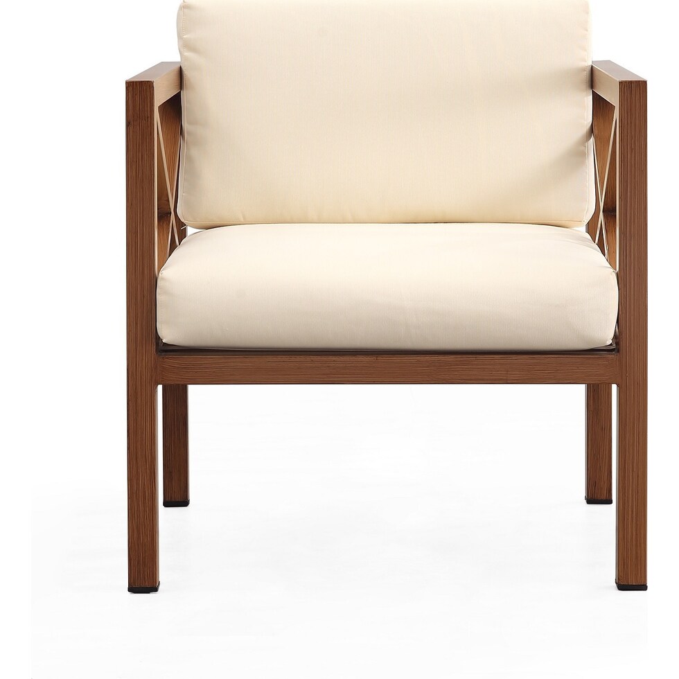 lanikai brown cream outdoor loveseat set   