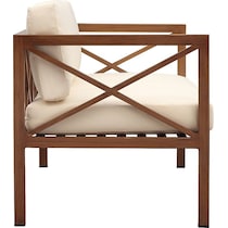 lanikai brown cream outdoor loveseat set   