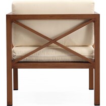 lanikai brown cream outdoor loveseat set   
