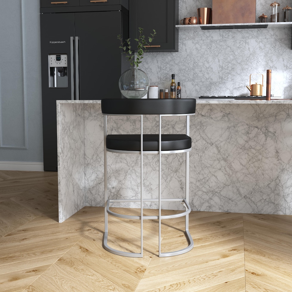 lansing black counter height stool   