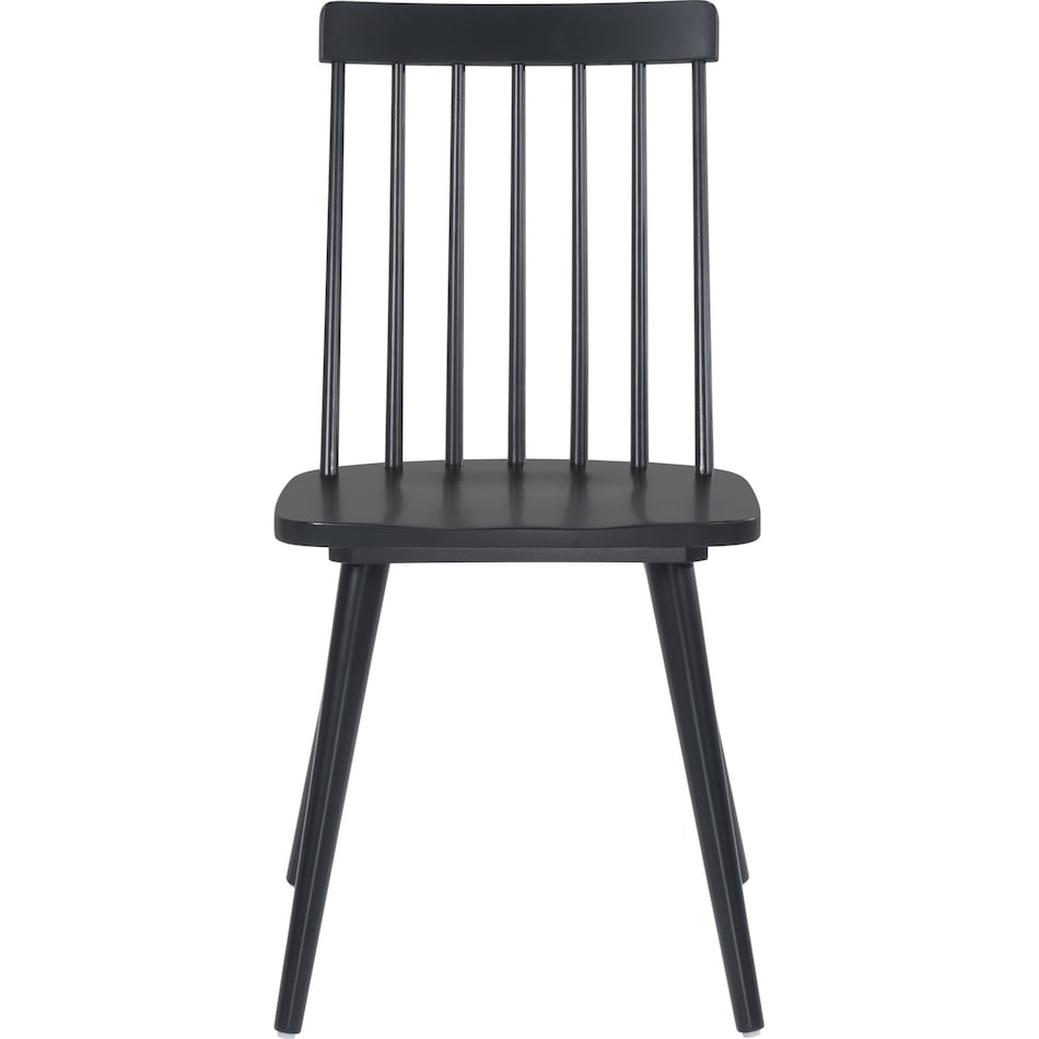 lara black dining chair   