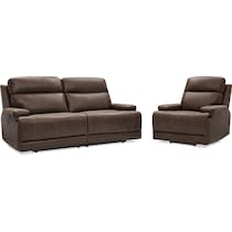 laredo dark brown  pc manual reclining living room   