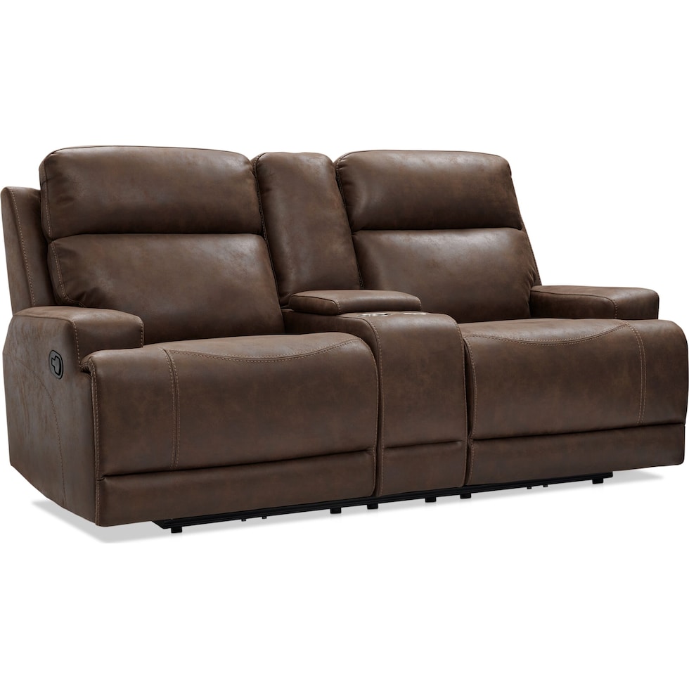 laredo dark brown loveseat   