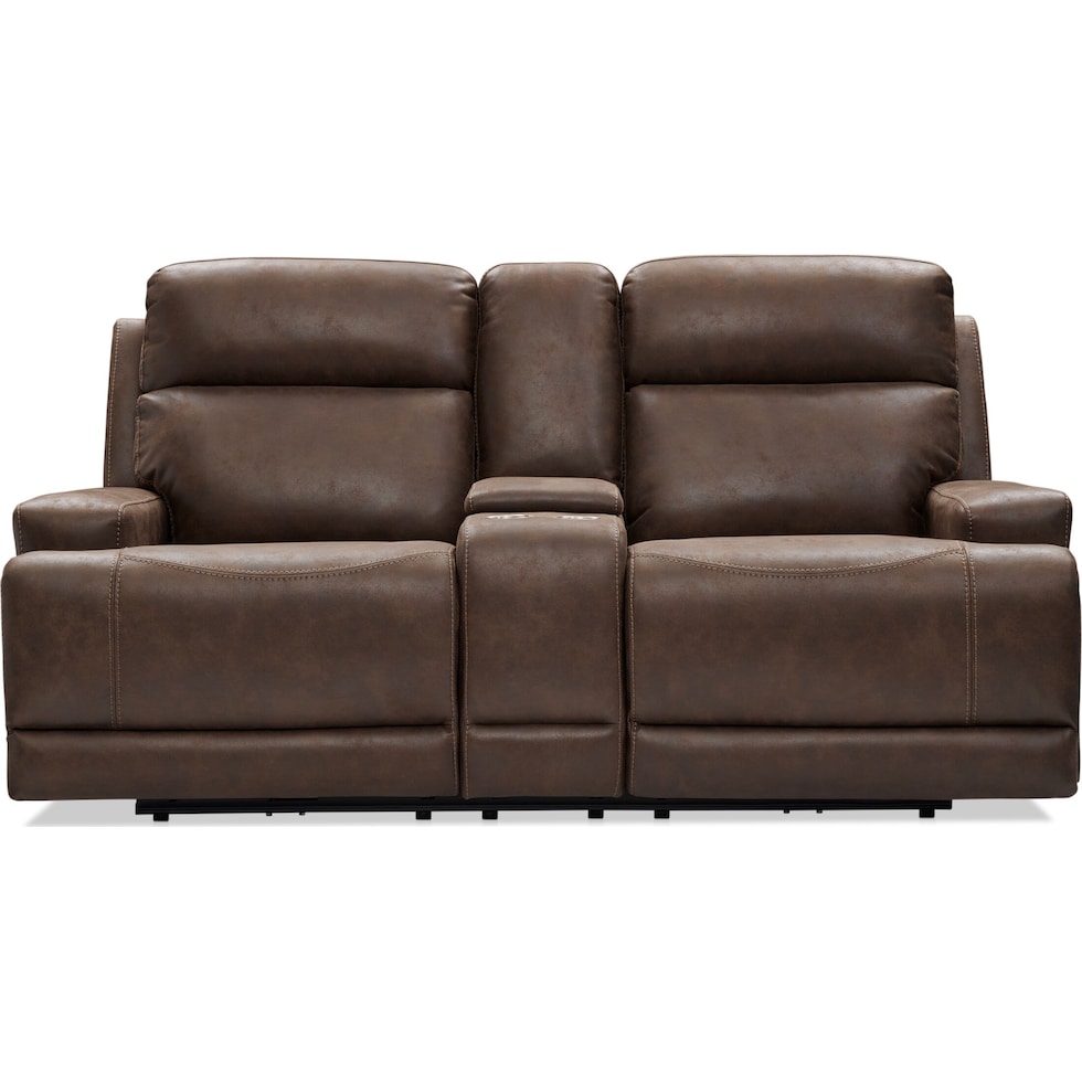 laredo dark brown loveseat   