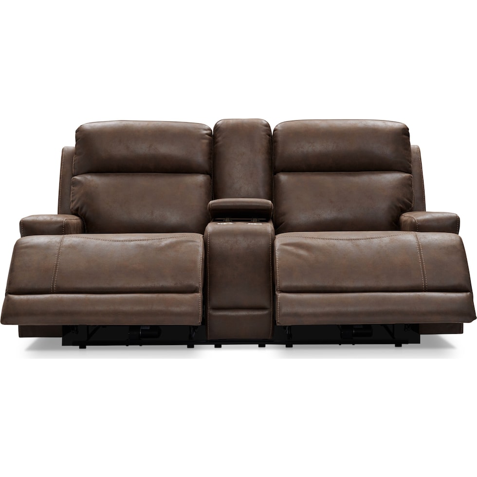 laredo dark brown loveseat   