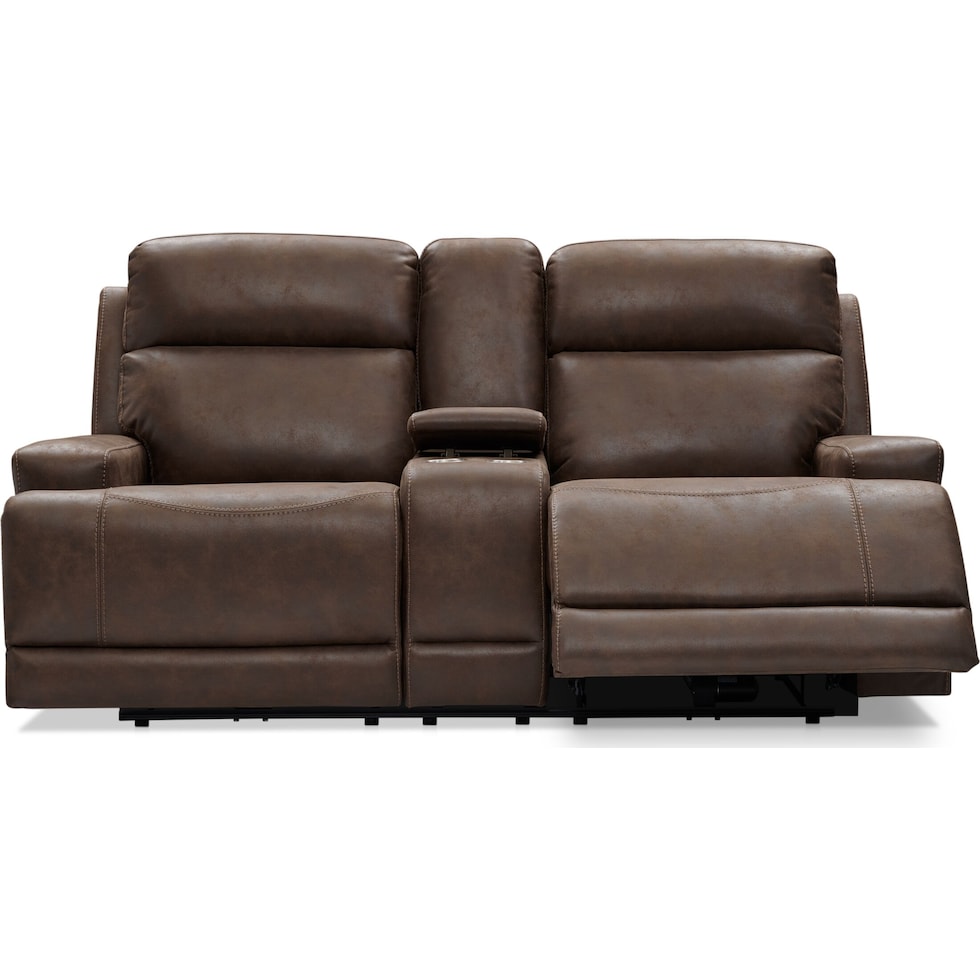 laredo dark brown loveseat   