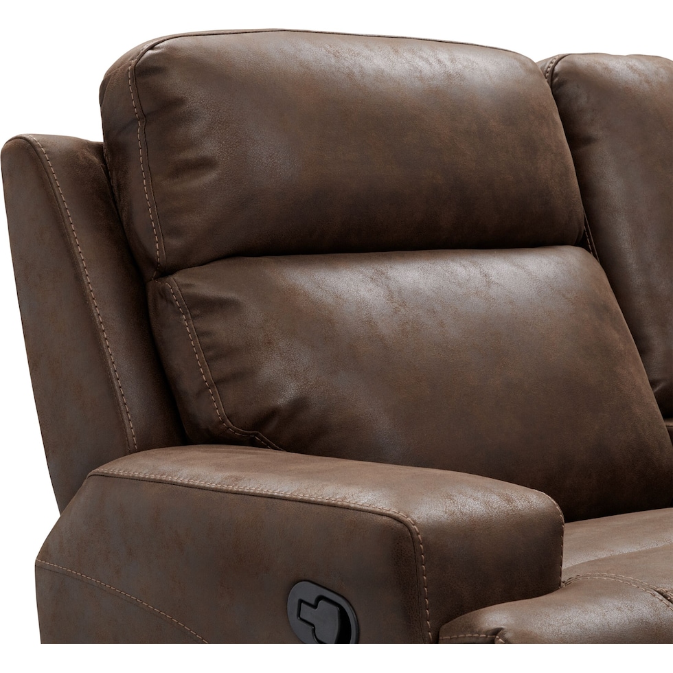 laredo dark brown loveseat   