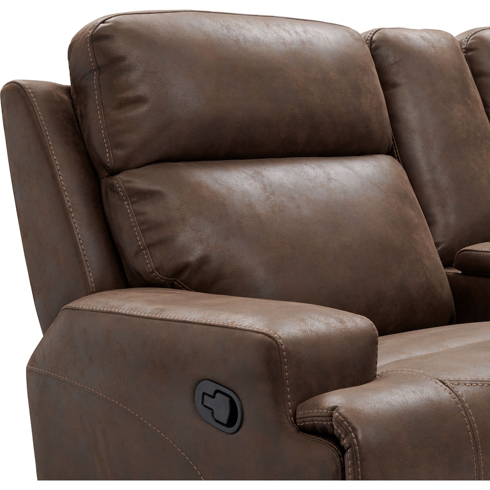 laredo dark brown loveseat   