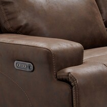 laredo dark brown loveseat   