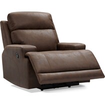 laredo dark brown manual recliner   