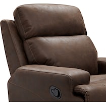laredo dark brown manual recliner   