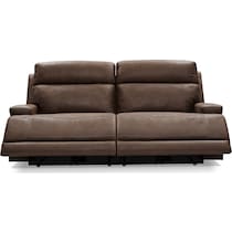 laredo dark brown manual reclining sofa   