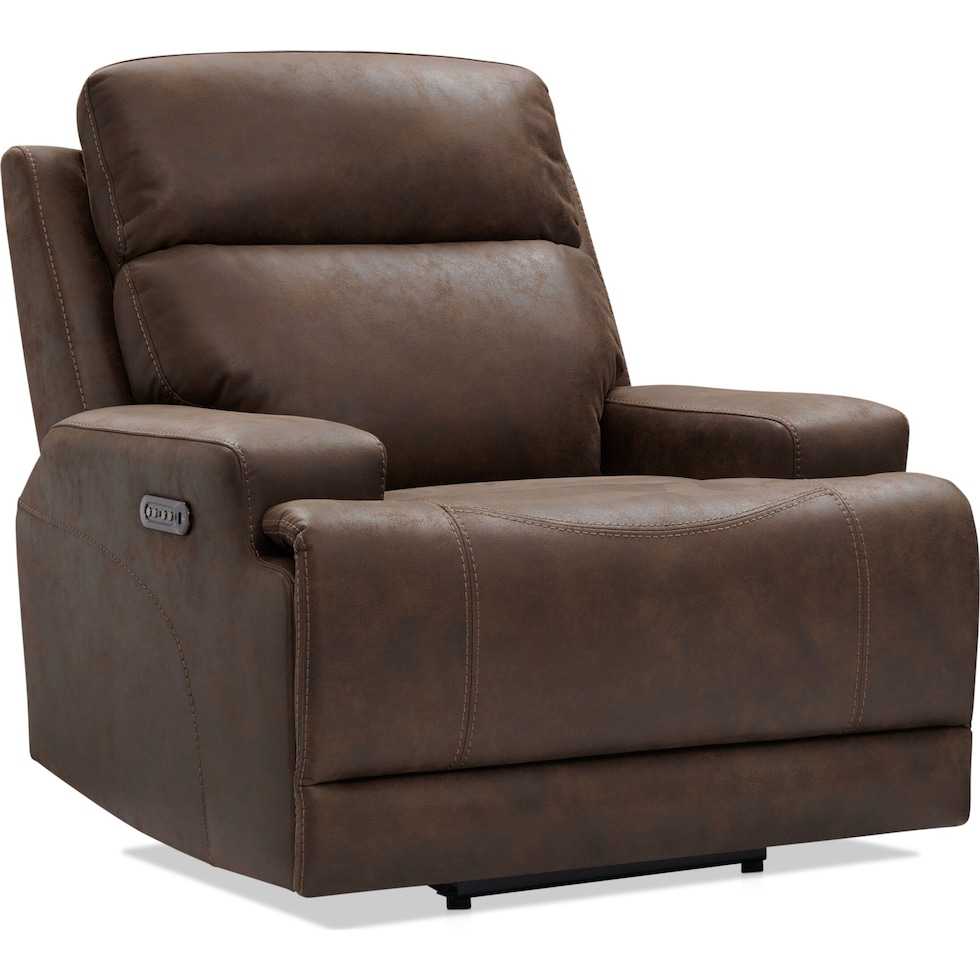 laredo dark brown recliner   