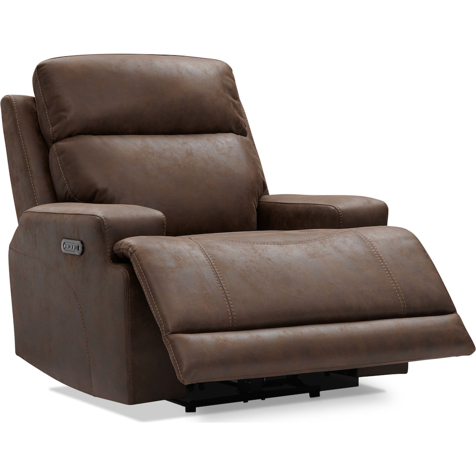 laredo dark brown recliner   