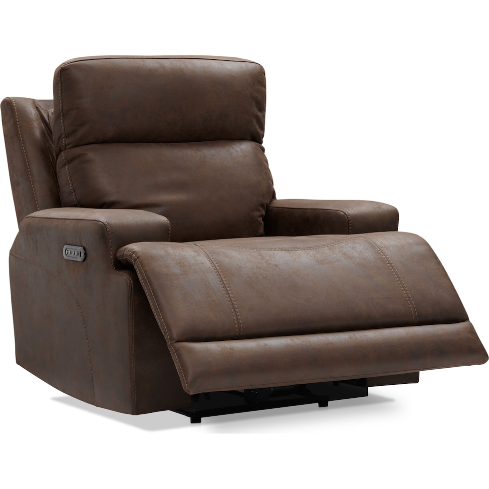 laredo dark brown recliner   