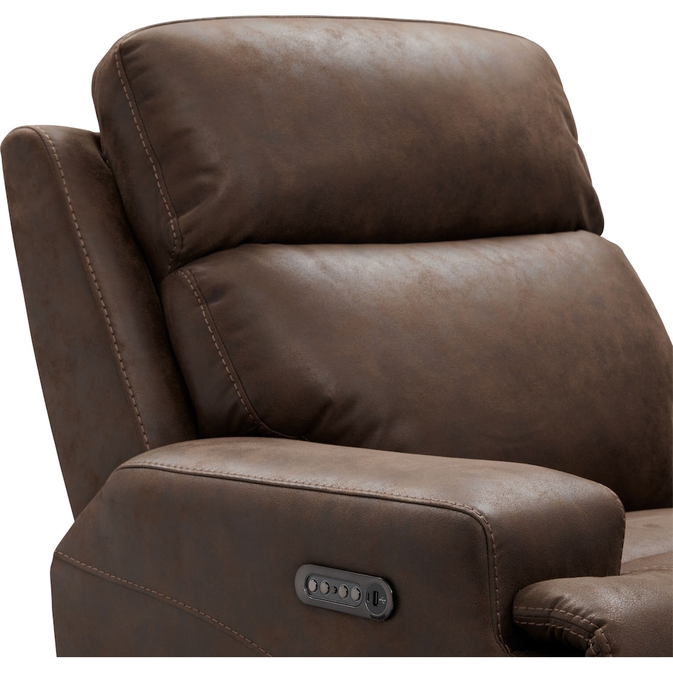 laredo dark brown recliner   