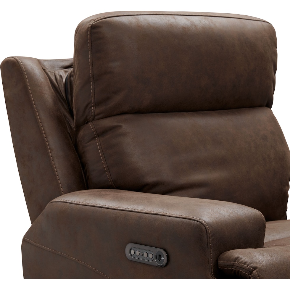 laredo dark brown recliner   