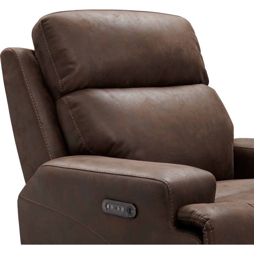 laredo dark brown recliner   