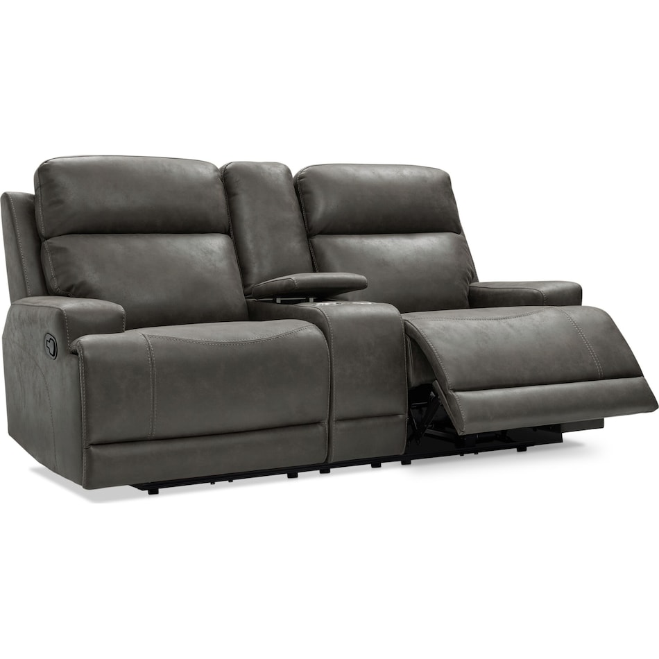 laredo gray  pc manual reclining living room   