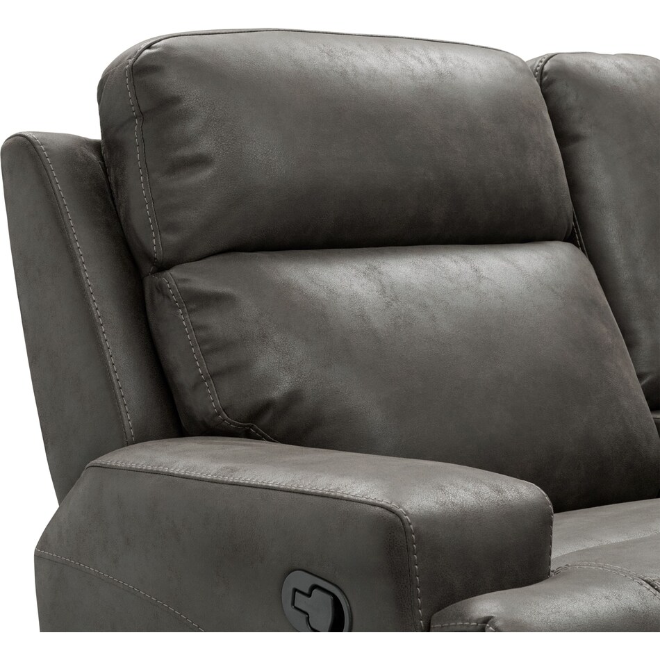 laredo gray  pc manual reclining living room   