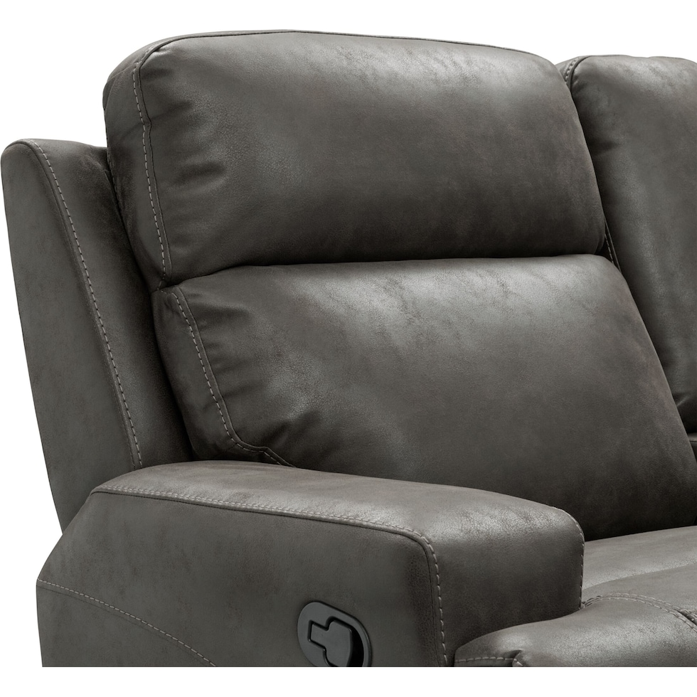 laredo gray  pc manual reclining living room   