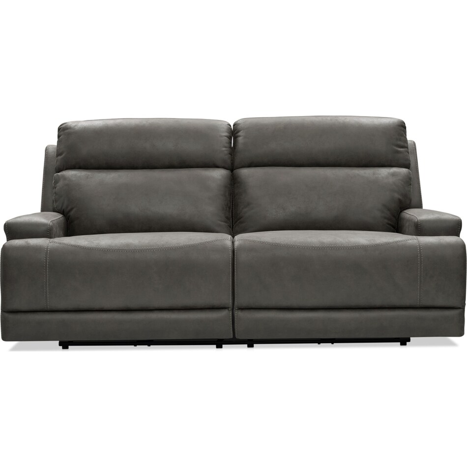 laredo gray manual reclining sofa   