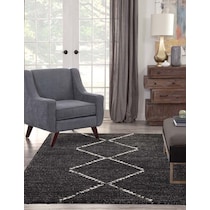 lars black area rug  x    