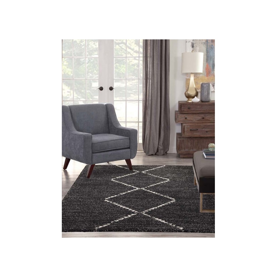 lars black area rug  x    