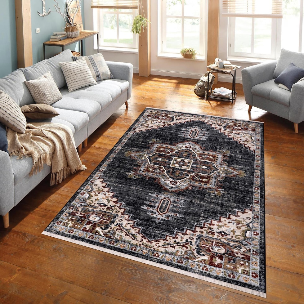 laten blue area rug  x    