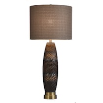 laughlin dark brown table lamp   