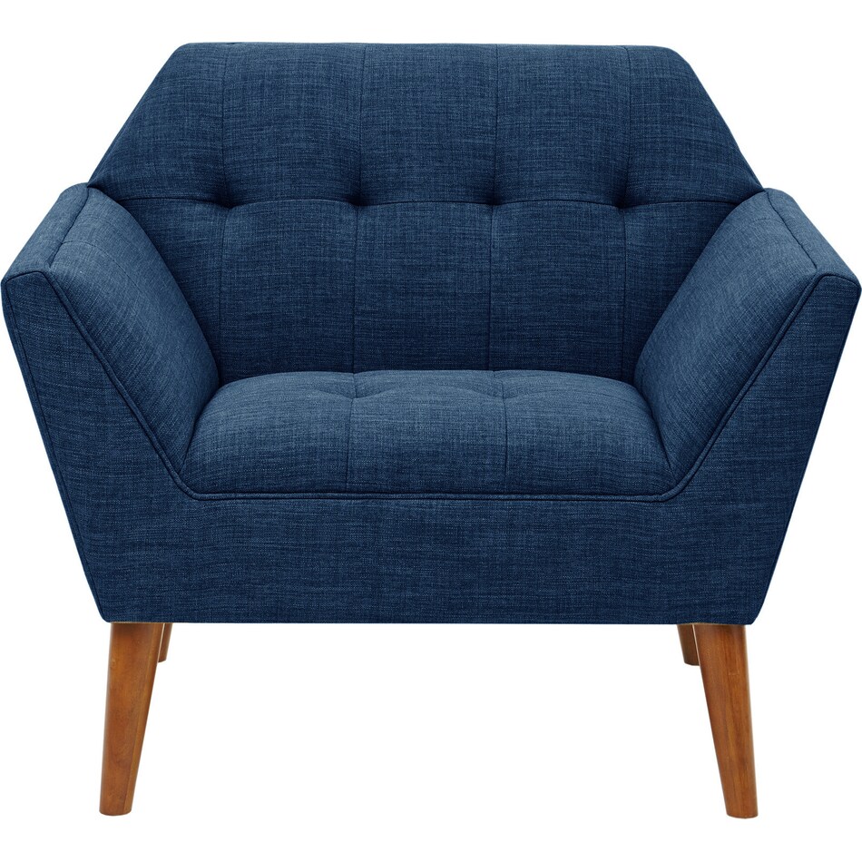 laureen blue accent chair   